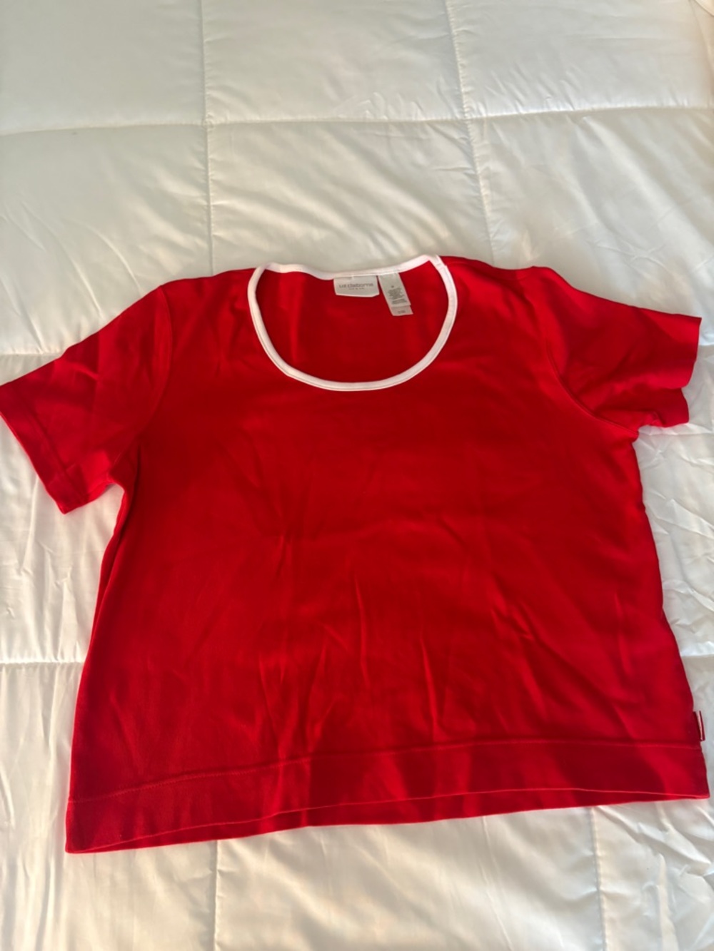Liz Claiborne Medium Red Top